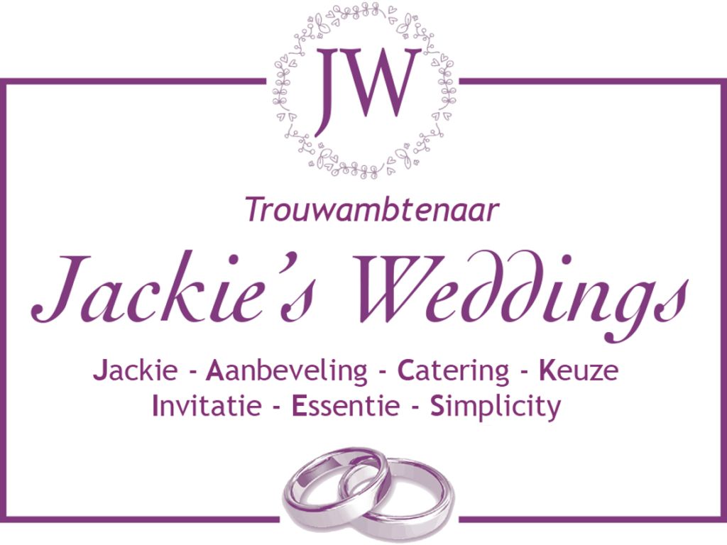 Logo van Jackie's Weddings